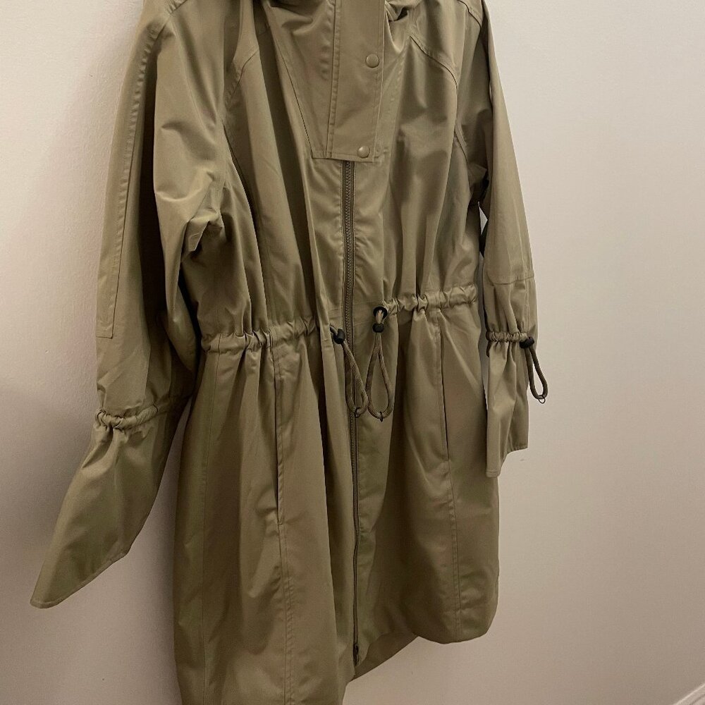 Lole Olive Green Utility Jacket with Drawstring Waist
